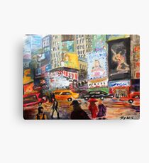 New York Times Square( by Me) - Acrylic Artwork Canvas Print