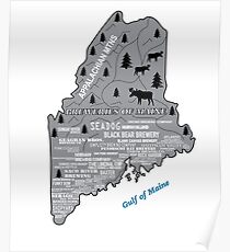 Breweries of Maine Poster