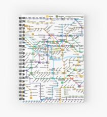 Seoul Metropolitan Subway Map Spiral Notebook