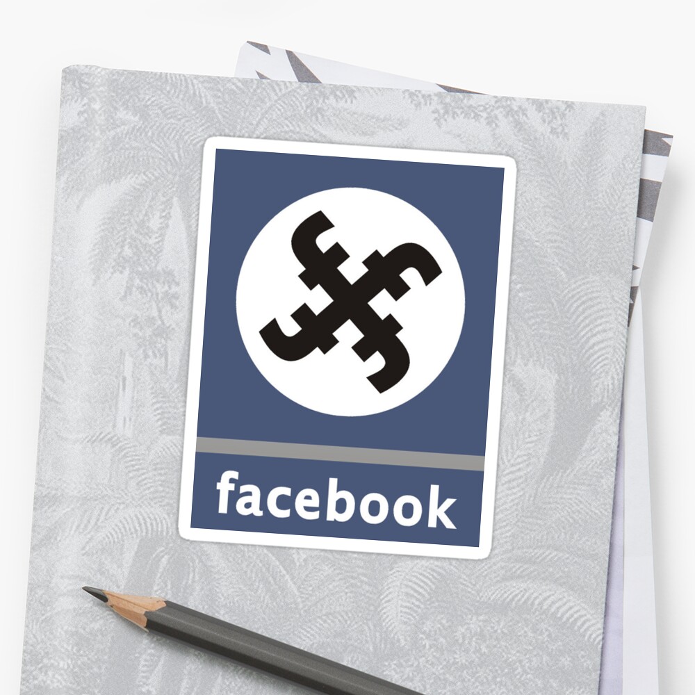 Fun Facebook LOGO Stickers By Kinkin Meme Redbubble