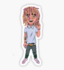 Lil Pump Cartoon Sticker