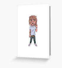 Tarjeta de felicitación Lil Pump Cartoon
