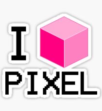 I Love Pixel Sticker