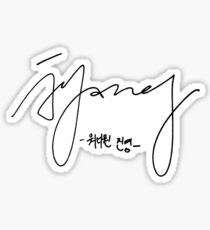 bae jinyoung signature Sticker