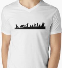 The Lord of the Rings Fellowship Men's V-Neck T-Shirt