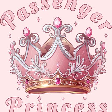 Passenger Princess Meme Passenger Seat Crown Sticker for Sale by Nymmzi