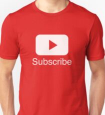 You Tube Abonnieren Play Button Videos VLoggers Live Stream Unisex T-Shirt