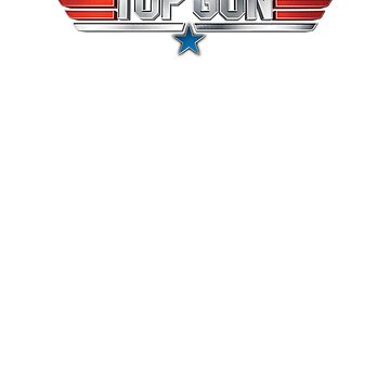 Top Gun Classic Vintage Jet Stars & Stripes Movie Logo Printed T-Shirt