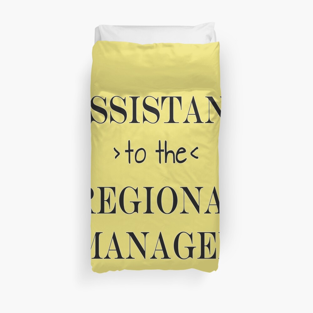 Assistant (to the) Regional Manager Duvet Cover