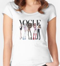 vogue spice girls Women's Fitted Scoop T-Shirt