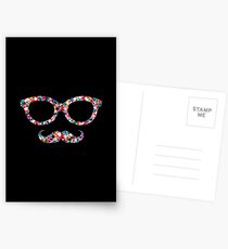 Hipster Glasses Postcards