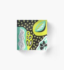 Fresh Raw Juice Pattern Acrylic Block