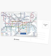 London Underground and City Map - HD Postcards