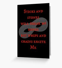 After Mr Grey... Greeting Card