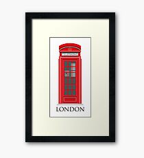 London Telephone Box Framed Print