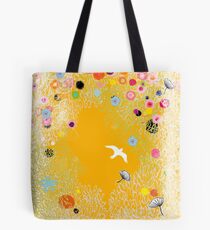 Motif envol fleuri Tote Bag