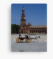 Horse and Carriage, Seville Canvas Print
