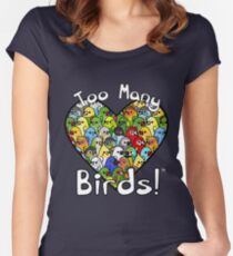 Too Many Birds! Bird Squad 1 Women's Fitted Scoop T-Shirt