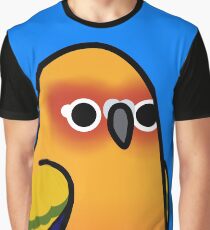 Too Many Birds! - Sun Conure Graphic T-Shirt