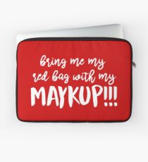 Red Bag with Maykup!!! Laptop Sleeve