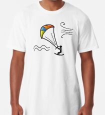 Kiteboarding, sketch for your design Long T-Shirt