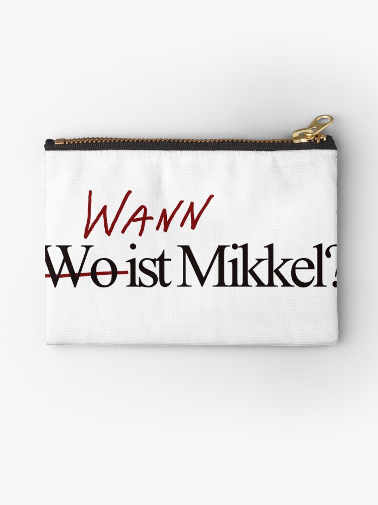 Wo Ist Mikkel No Wann Zipper Pouch By Ghjura Redbubble