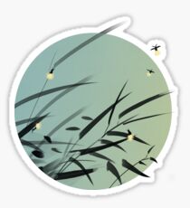 Decaying Grass Becomes Fireflies Sticker