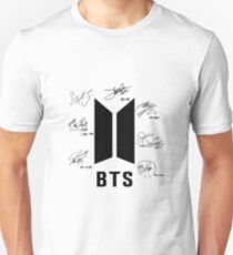 bts bangtan boys signatures signature autograph Slim Fit T-Shirt