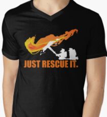 Just rescue it T shirt Firefighter T shirt Men's V-Neck T-Shirt