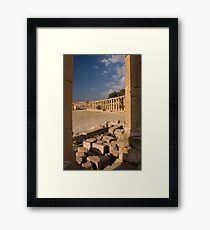 Oval Plaza Framed Print