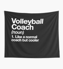 Volleyball Coach Funny Definition Trainer Gift Design Wall Tapestry