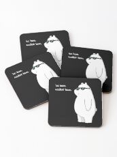 ice bear, coolest bear Coasters