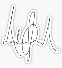 Michael Jackson Signature Sticker