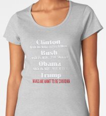 Trump lässt mich Kanadier werden Premium Rundhals-Shirt