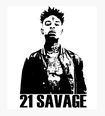 21 Savage BW Photographic Print