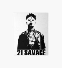21 Savage BW Art Board