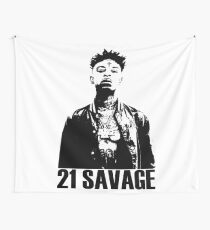 21 Savage BW Wall Tapestry