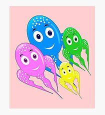 Octopus Family Photographic Print