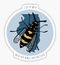 Sufjan Stevens Predatory Wasp Print Sticker