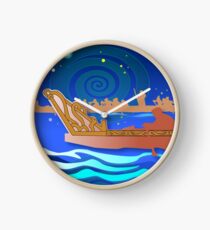 Maori Canoes - Waka Clock