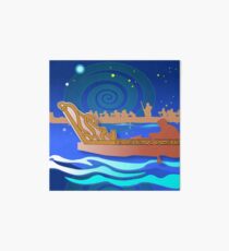 Maori Canoes - Waka Art Board