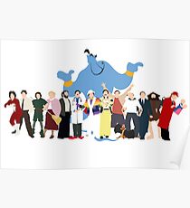 NO BACKGROUND Even More Minimalist Robin Williams Character Tribute Poster