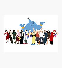 KEIN HINTERGRUND Noch minimalistischer Robin Williams Character Tribute Fotodruck