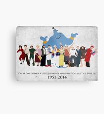 Minimalist inspiriert Robin Williams Charakter Tribut Metallbild
