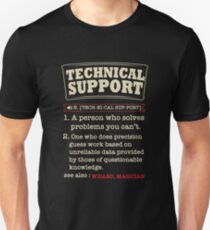 Tech Support Definition SysAdmin Shirt Unisex T-Shirt