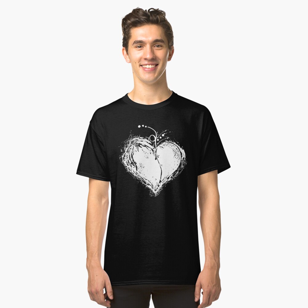 White Heart Classic T-Shirt