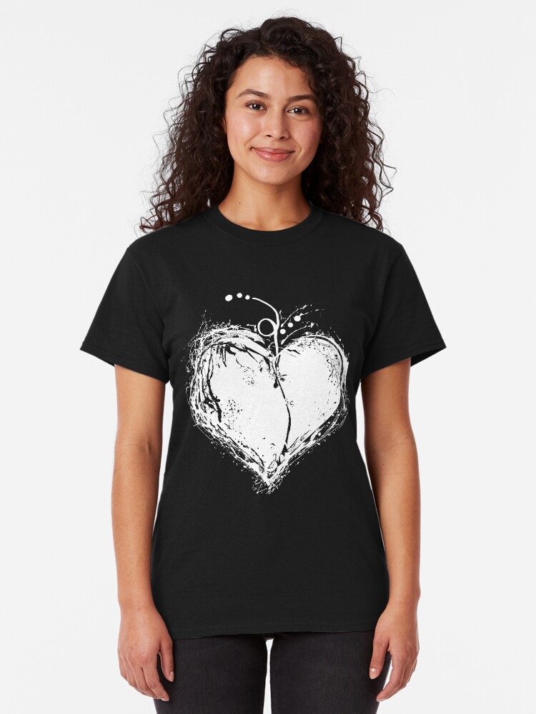 Alternate view of White Heart Classic T-Shirt