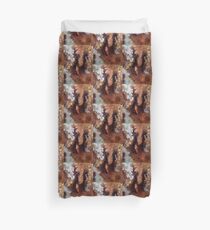 Copper and Silver Duvet Cover