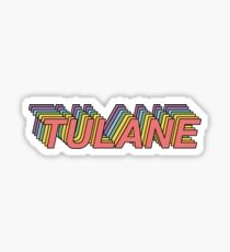 Colorful Tulane Sticker