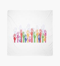 Together we rise, #togetherwerise, 2018 women's march Scarf